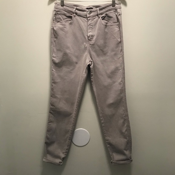 Massimo Dutti grey high waist denim 10 - Picture 2 of 11